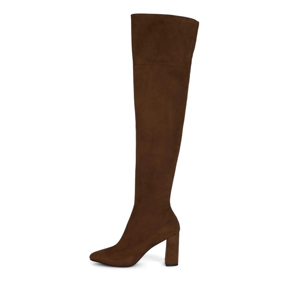 NEW Jeffrey Campbell Parisah Brown Suede Over-the-Knee Boot - size 5.5 - Picture 1 of 8